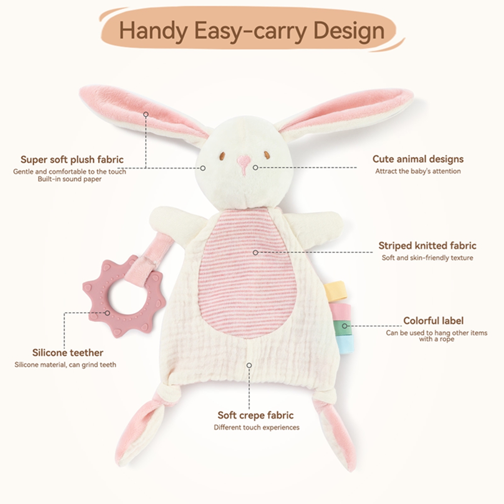 Pluszowy króliczek – kocyk bez – Baby Teethers recenzja i cena