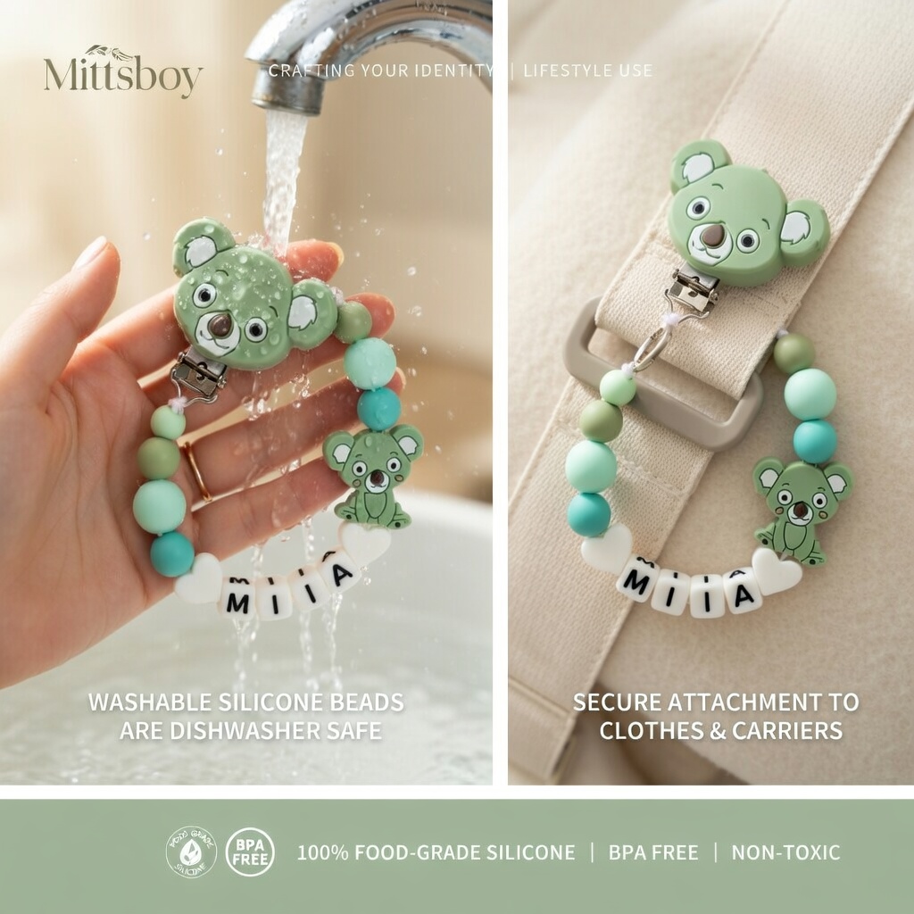 Silikonowy klips do smoczka dl – Baby Teethers recenzja i cena